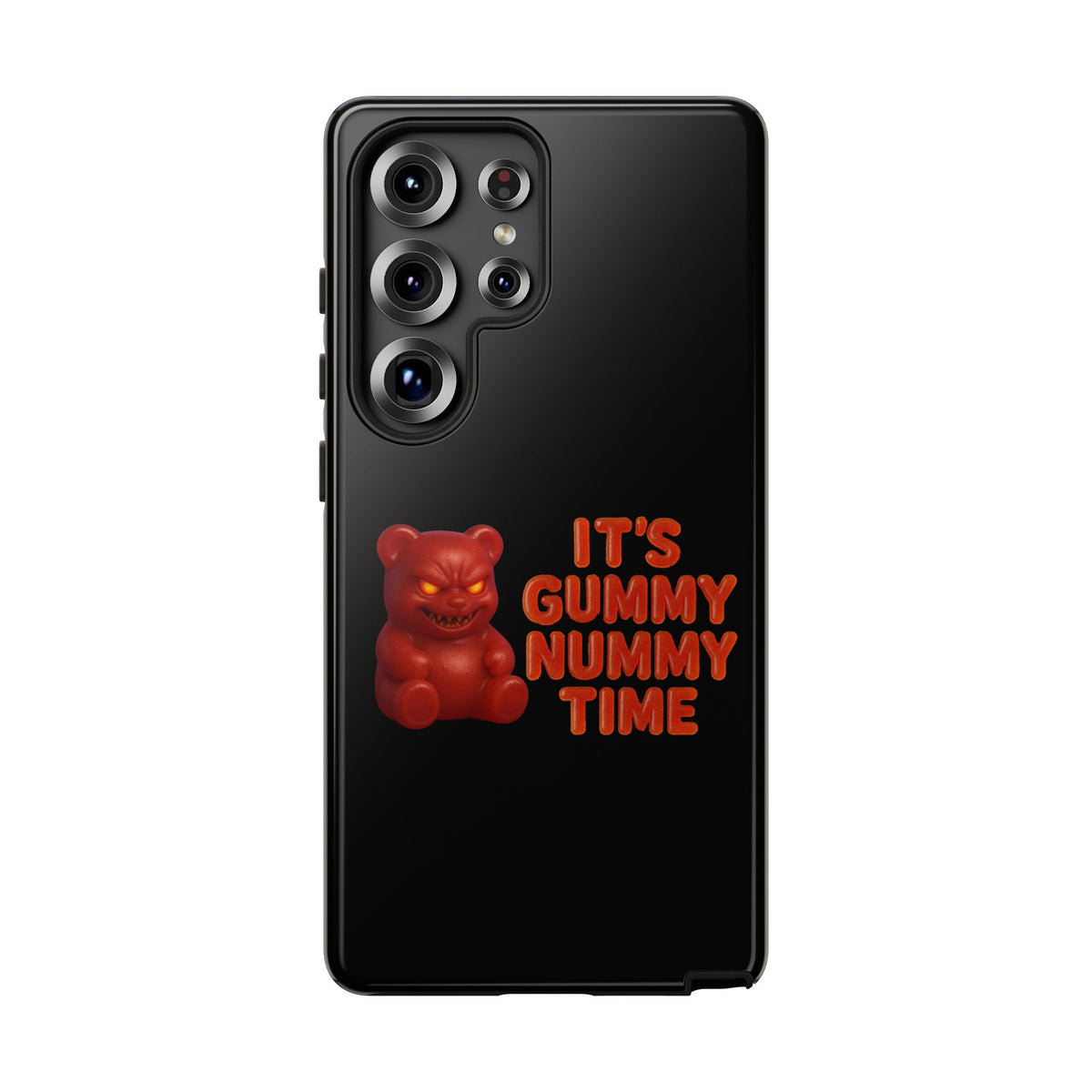 Phone Case — "It's Gummy Nummy Time" Red Gummy Bear Protective Case