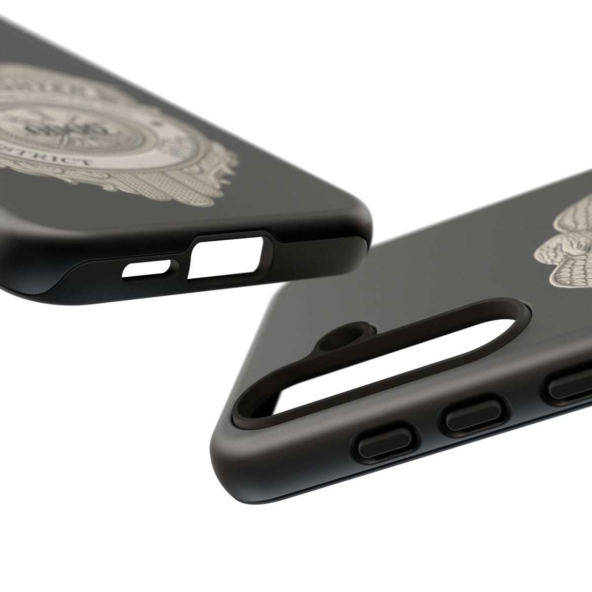 Firefighter Badge Tough Phone Case — Personalized Station Number Design