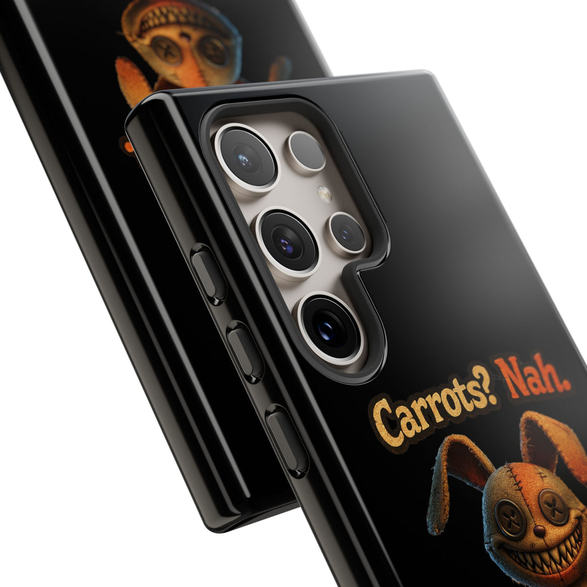 Phone Case — Creepy Bunny "Carrots? Nah. I crave screams." Halloween Horror Design