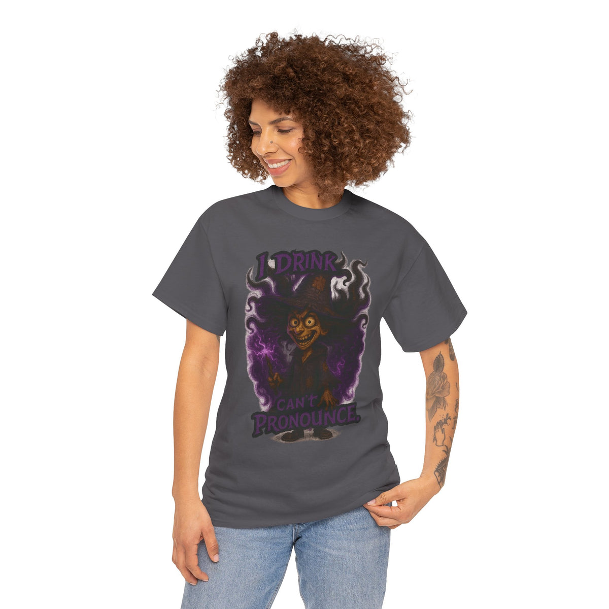 I Drink Coffee I Can't Pronounce T-Shirt | Witchy Coffee, Halloween Vibe