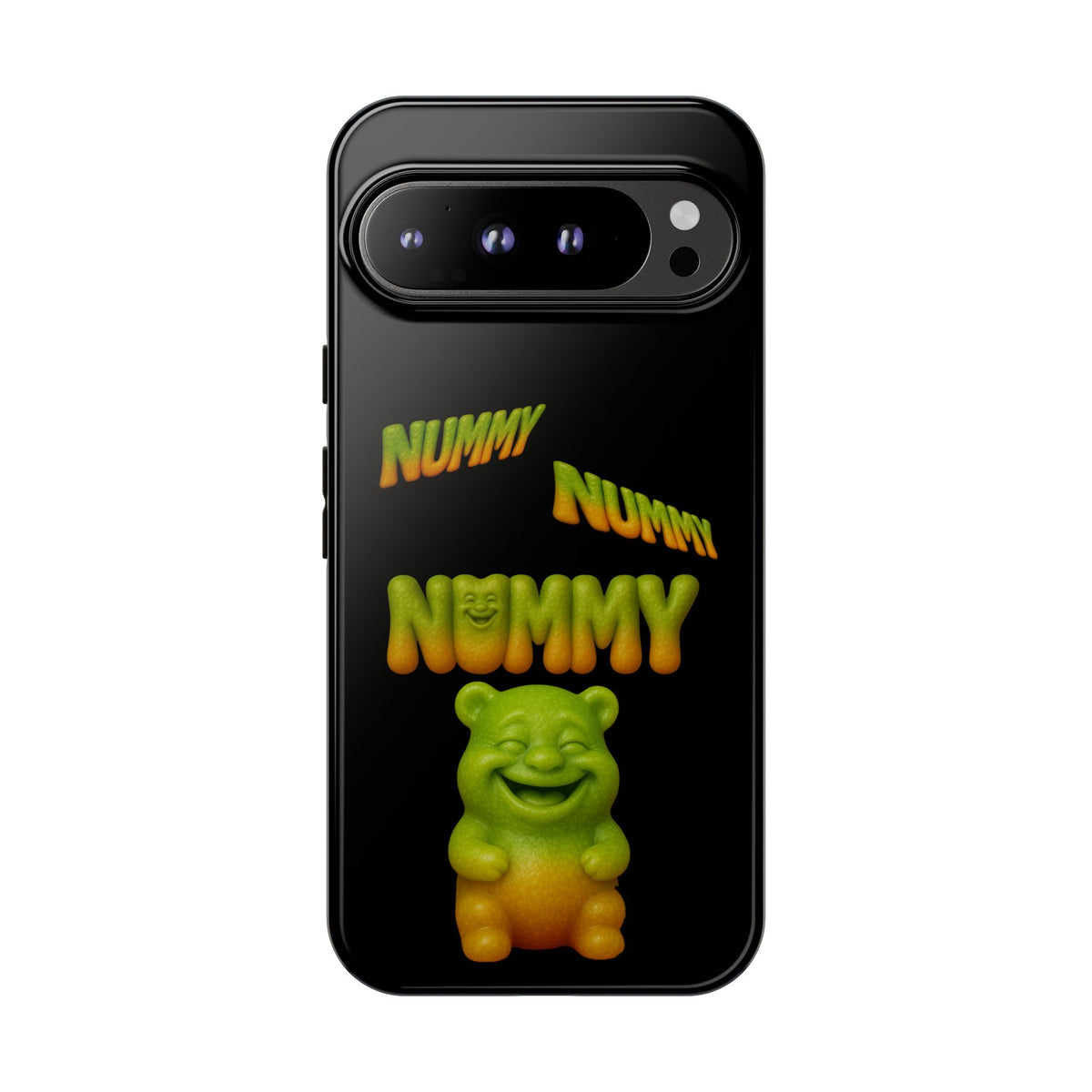 Nummy Gummy Phone Case — Cute Retro Green Gummy Bear Protective Case