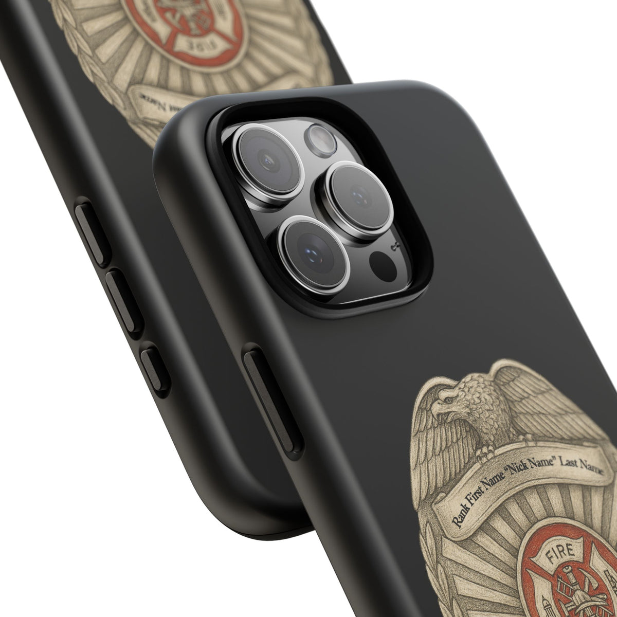 Firefighter Badge Phone Case – Personalized Dept. Emblem Tough Case