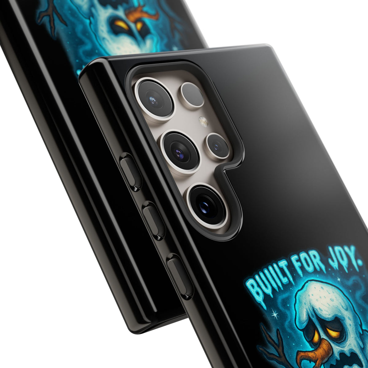 Phone Case — 'Built for Joy, Melting in Sorrow' Blue Melting Snowman Protective Case