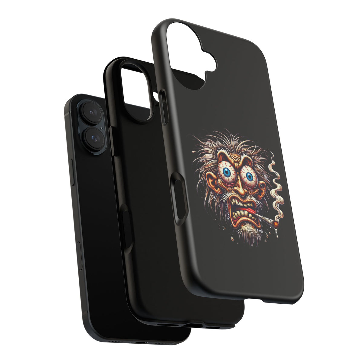 Phone Case — Wild Cartoon Monster Smoking Design