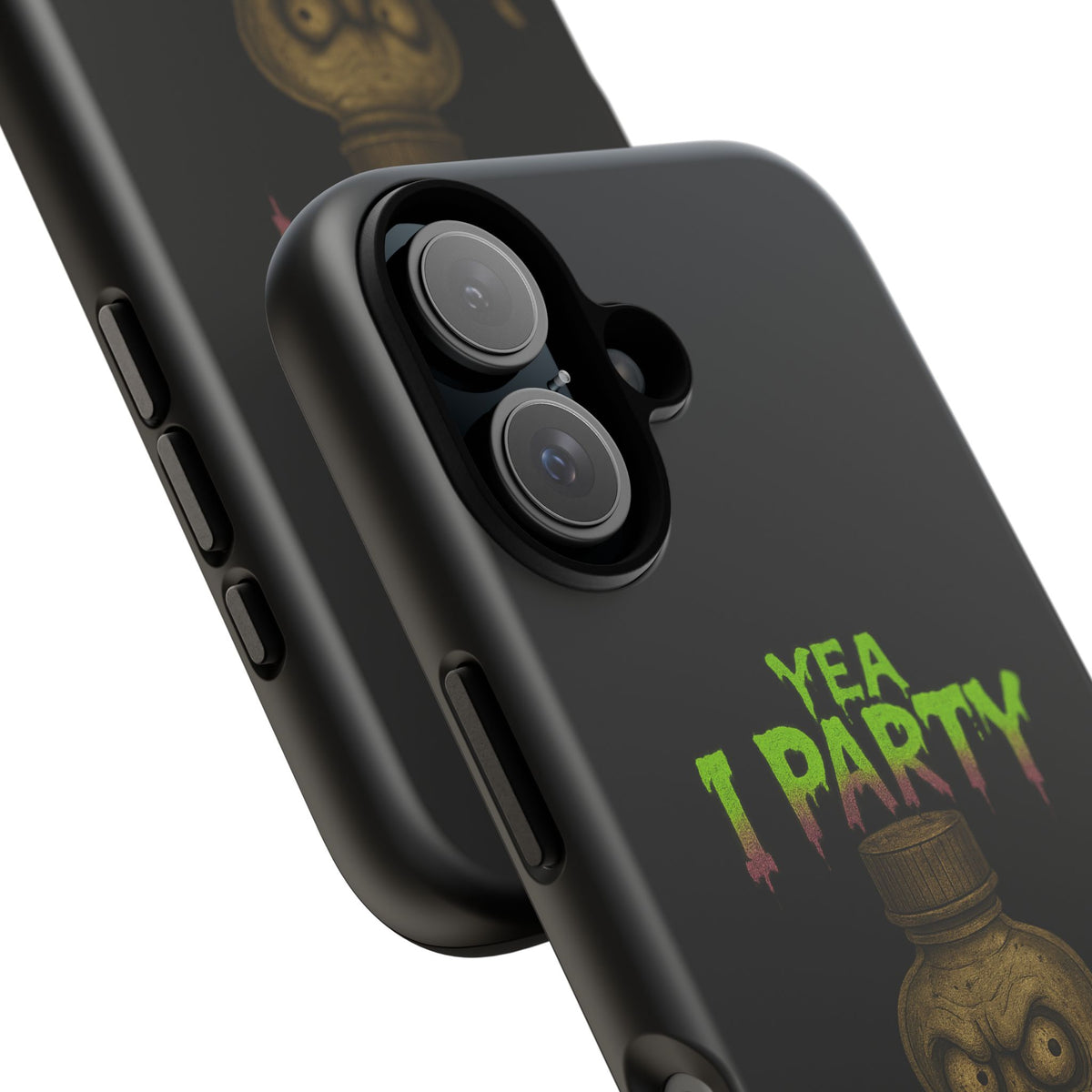 Phone Case — 'Yea I Party' Creepy Baby Bottle Graphic