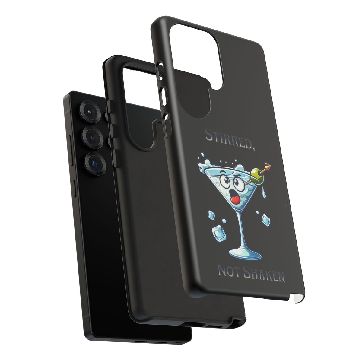 Stirred Not Shaken Phone Case — Funny Martini Cocktail Design