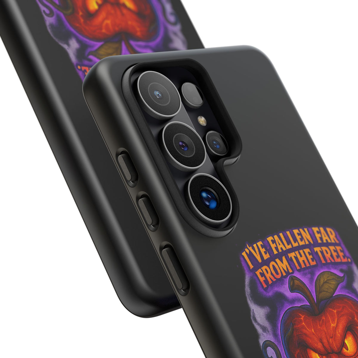 Phone Case — 'I've Fallen Far From the Tree, Straight Into Madness' Pumpkin Horror Design