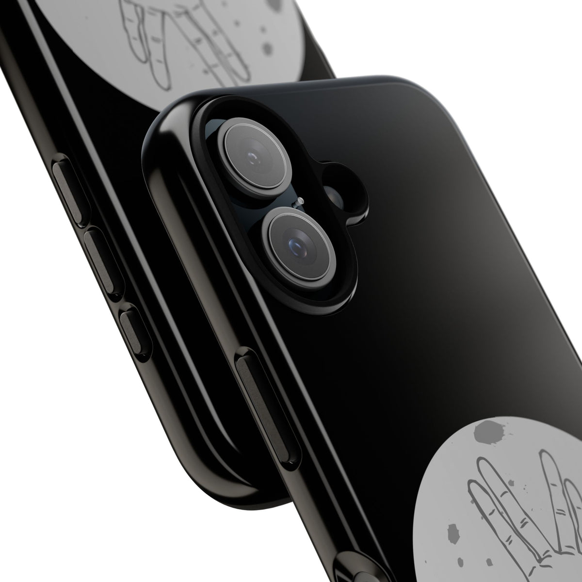 Spock Live Long Phone Case — Vulcan Salute Moon Graphic