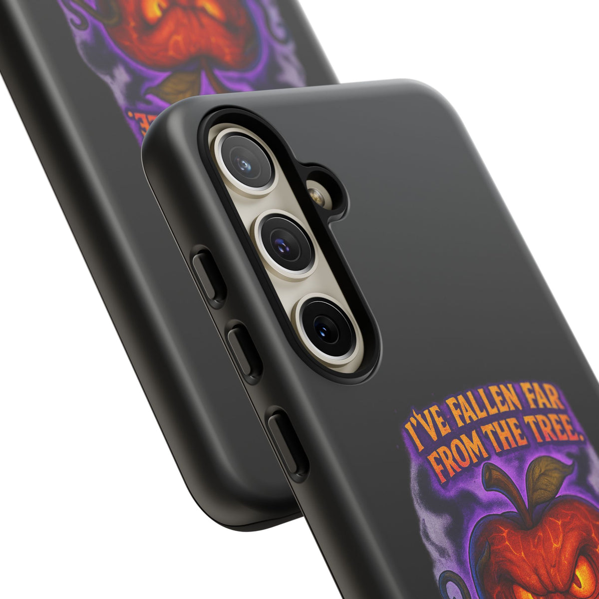 Phone Case — 'I've Fallen Far From the Tree, Straight Into Madness' Pumpkin Horror Design