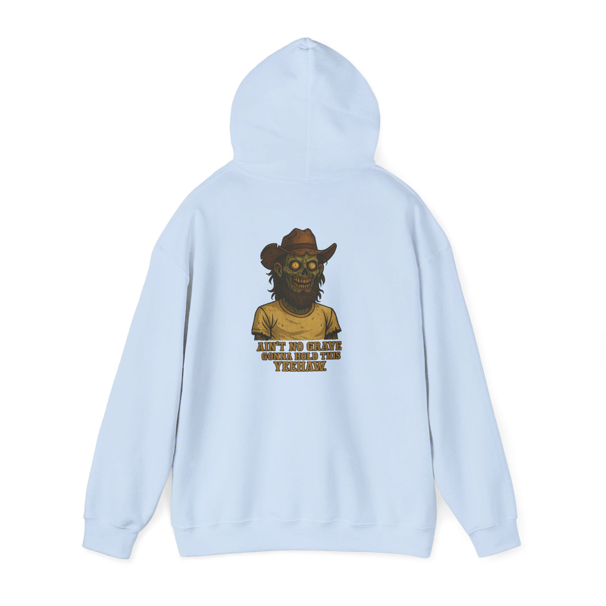 Hoodie - 'Ain't No Grave Could Hold This' Haunted Monster Graphic Pullover