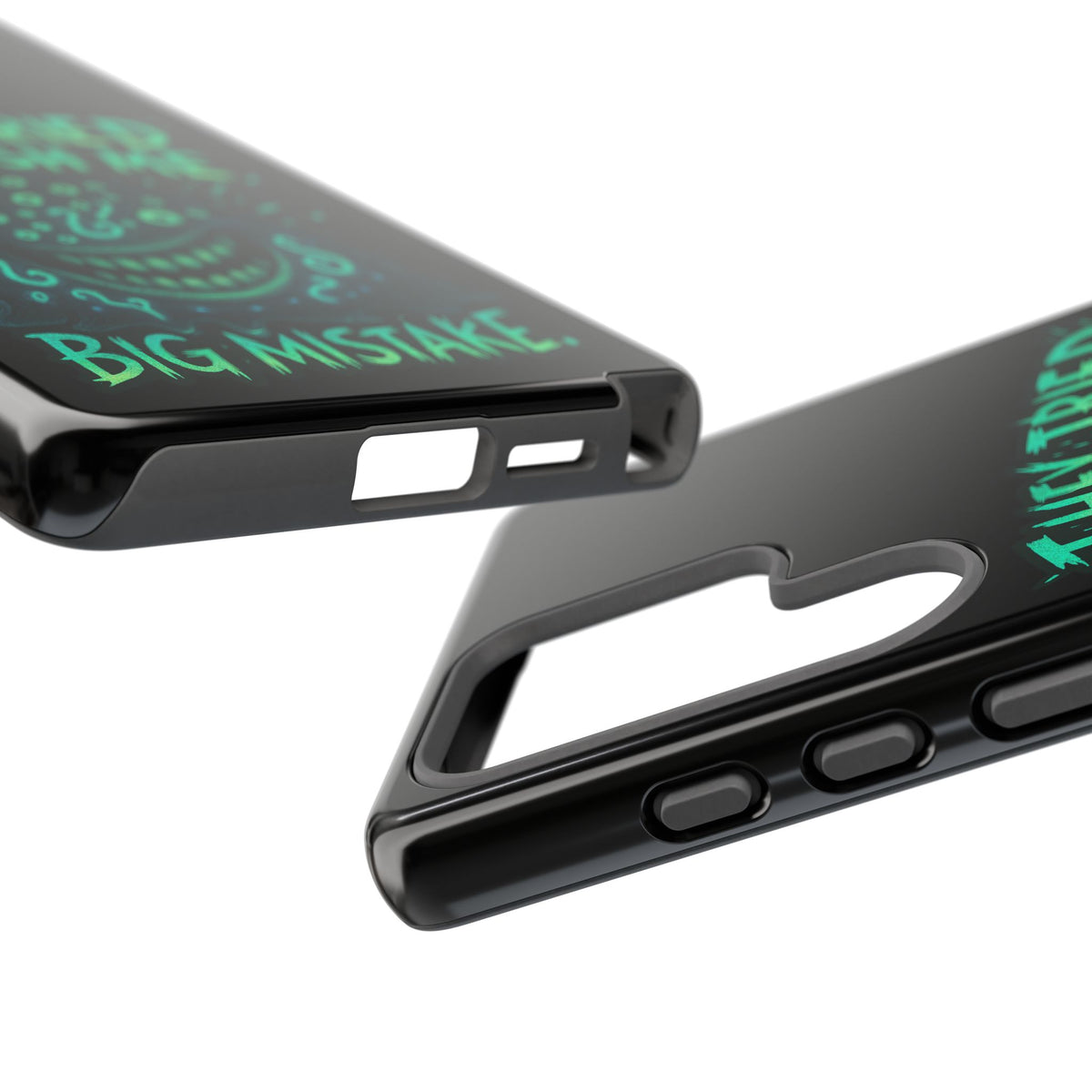 Phone Case — Glow Monster "They Tried to Flush Me, Big Mistake"