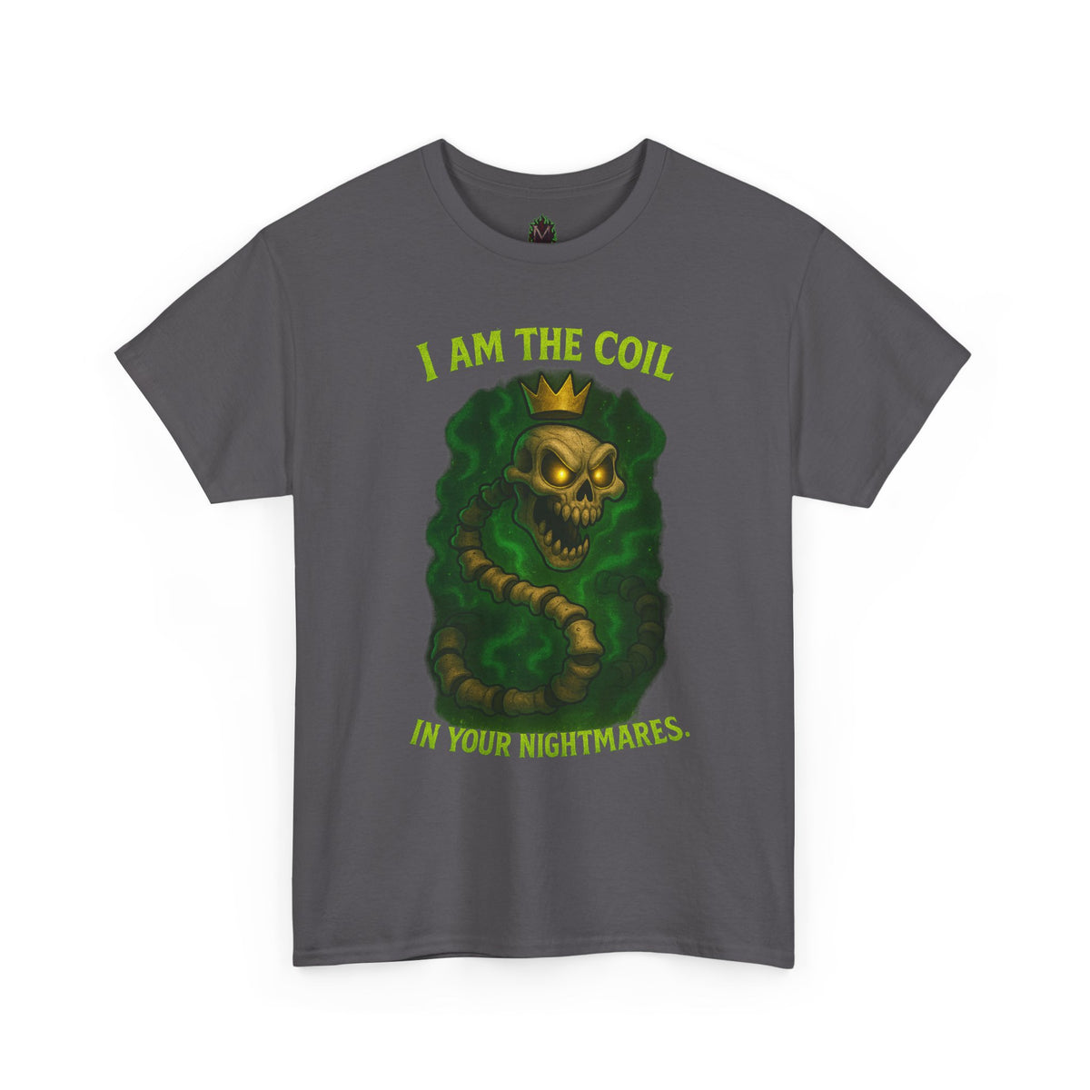 Skull Snake Crown Tee | I Am The Coil Nightmare Illustration