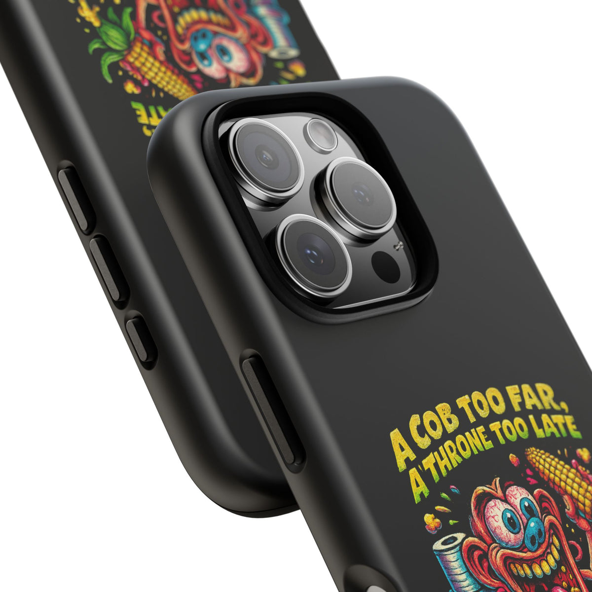 Phone Case — "A Cob Too Far" Popcorn Horror Design
