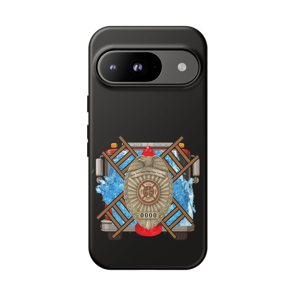 Firefighter Badge Phone Case – Maltese Cross Rescue Design