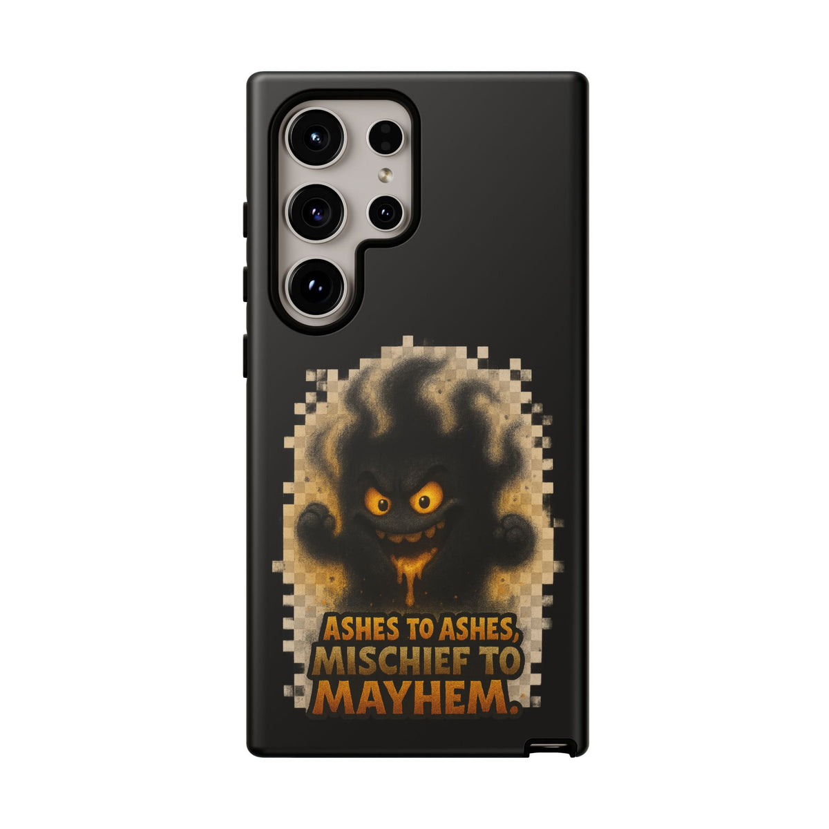 Phone Case — 'Ashes to Ashes, Mischief to Mayhem' Spooky Ghost Protective Case