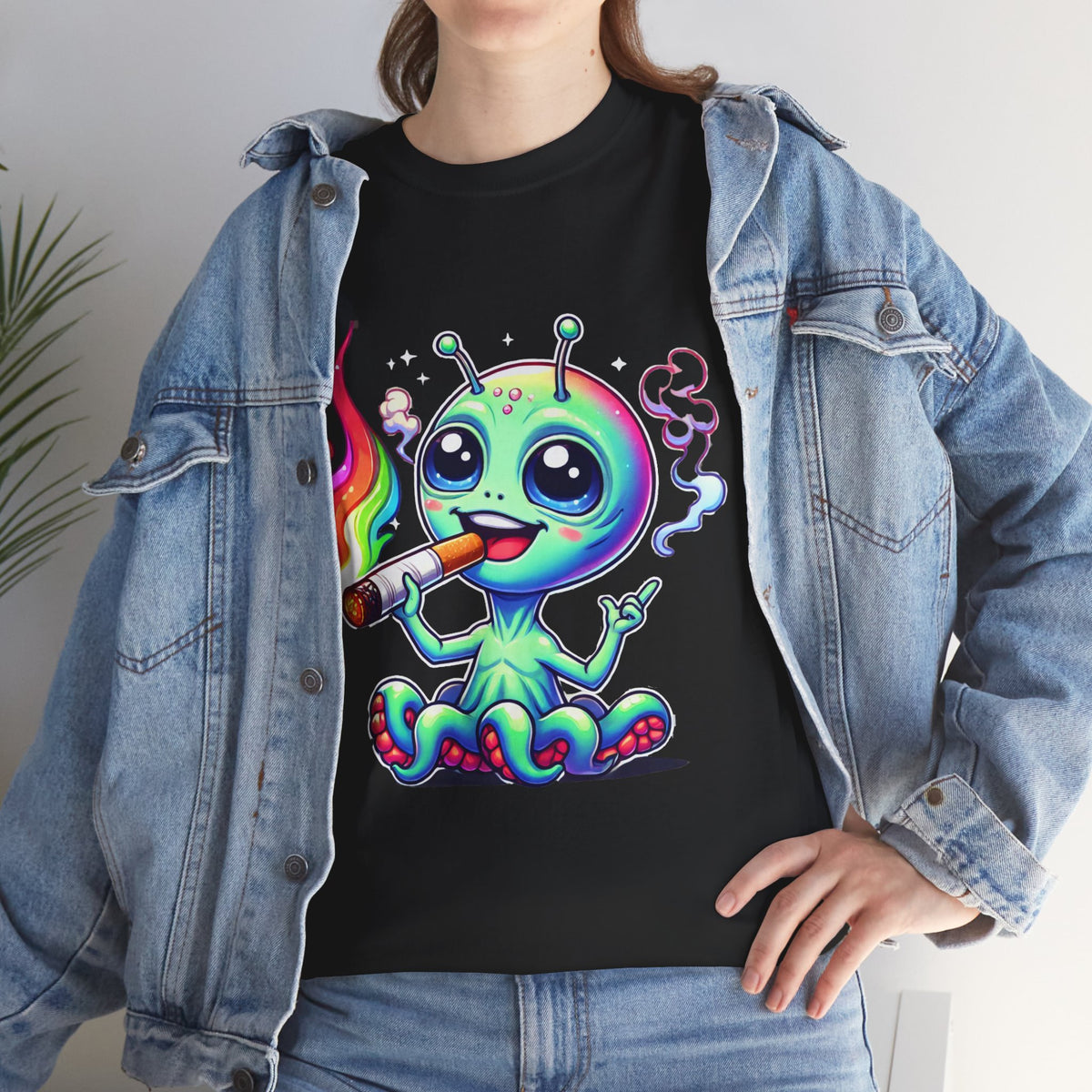 Colorful Alien Tee - Fun Graphic Tee