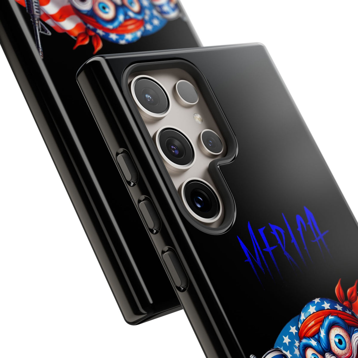 Phone Case — Patriotic 'Merica Clown with Flag, Beer & Rifle