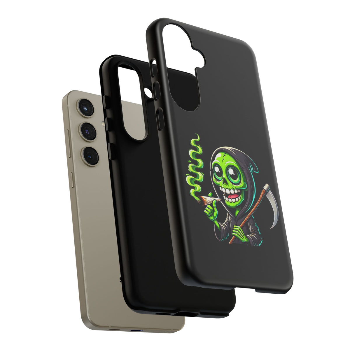 Grinning Green Reaper Phone Case