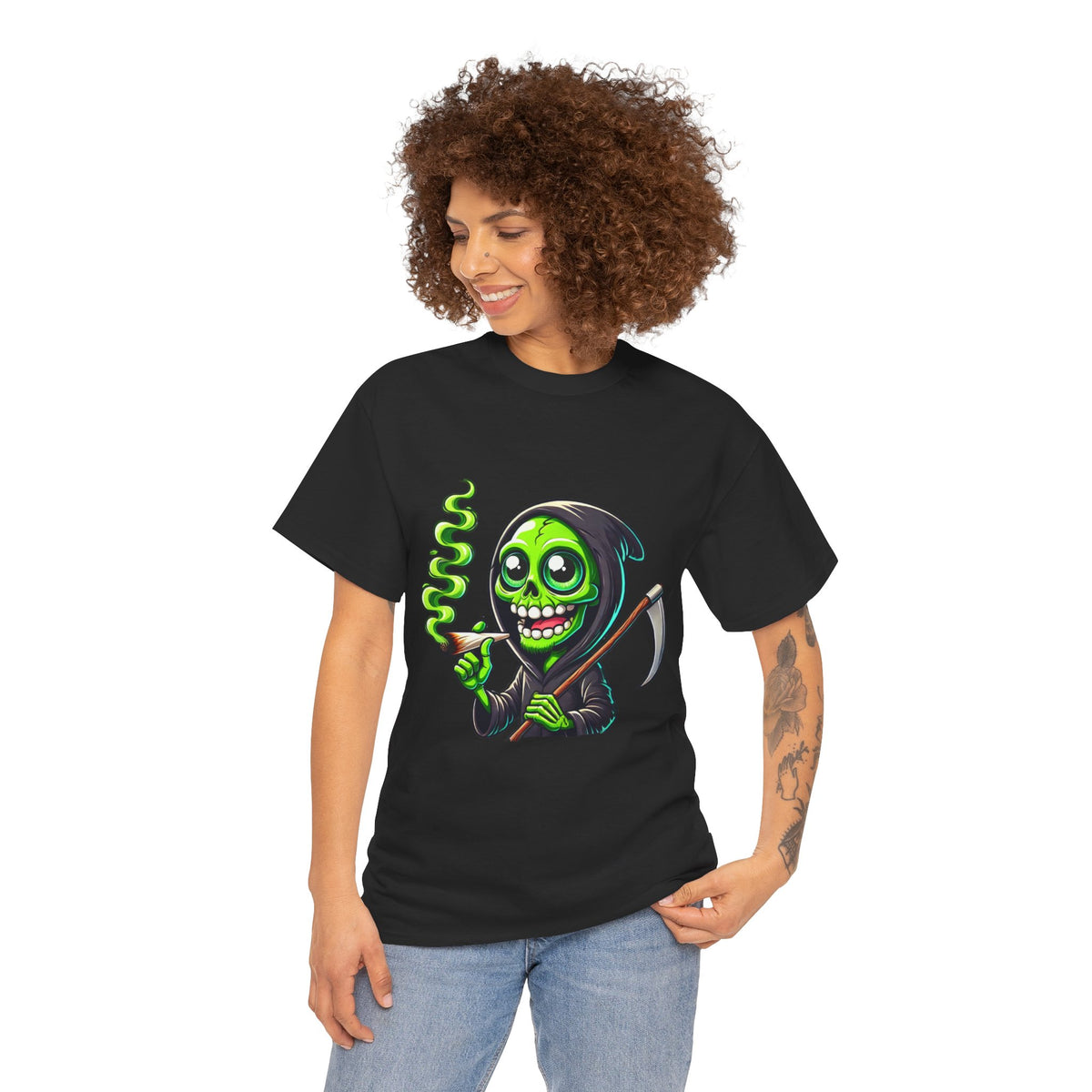 "Chillin' Reaper" Funny Cannabis T-Shirt
