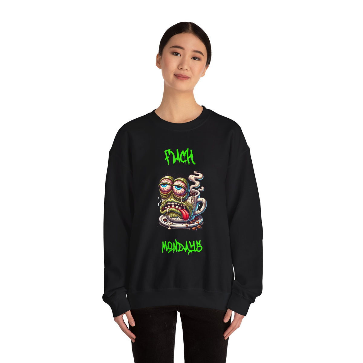 F*** Mondays Coffee Zombie Crewneck Sweatshirt