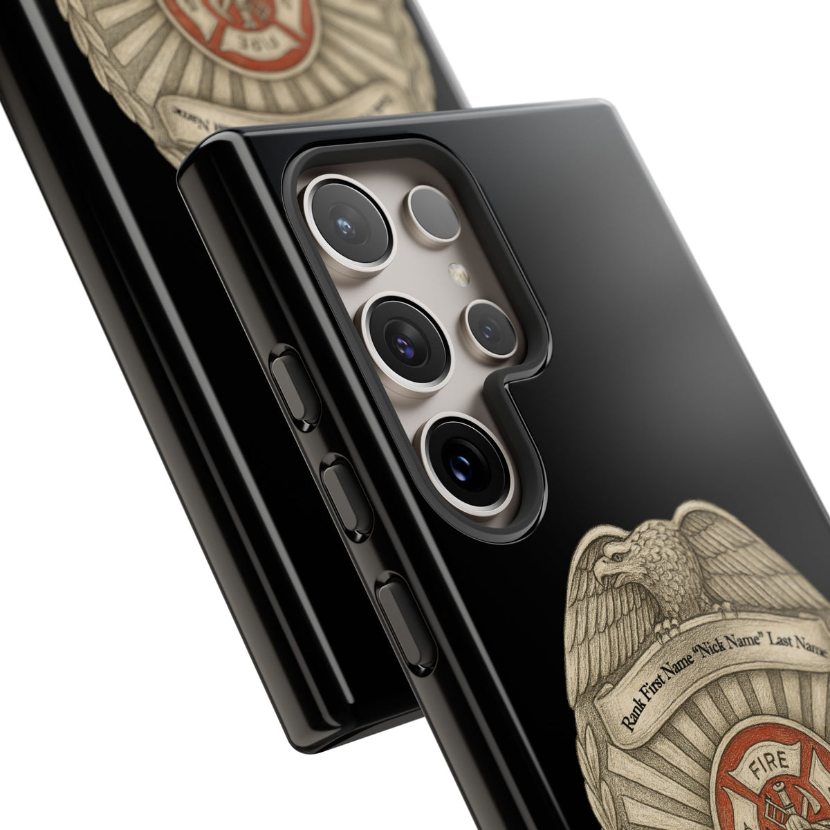 Firefighter Badge Phone Case – Personalized Dept. Emblem Tough Case