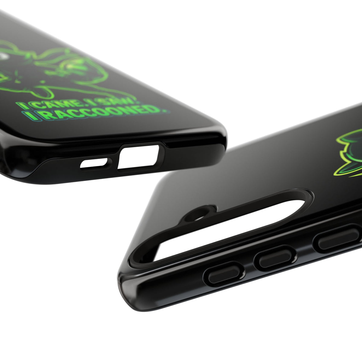 Raccoon Ninja Phone Case — "I Came. I Saw. I Raccooned." Protective iPhone Cover