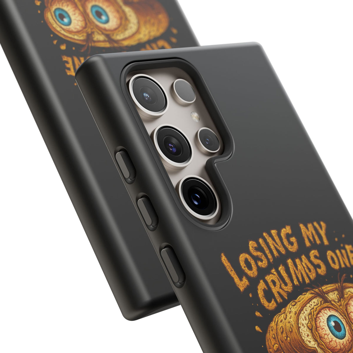 Phone Case — "Losing My Crumbs One Thought at a Time" Funny Retro Bread Illustration