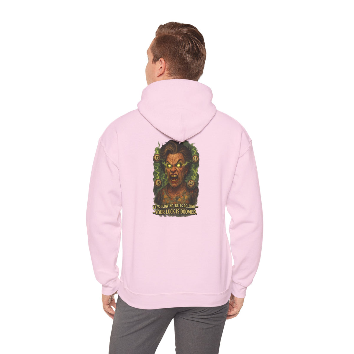 Horror Medusa Hoodie – “Your Luck Is Doom” Graphic Pullover