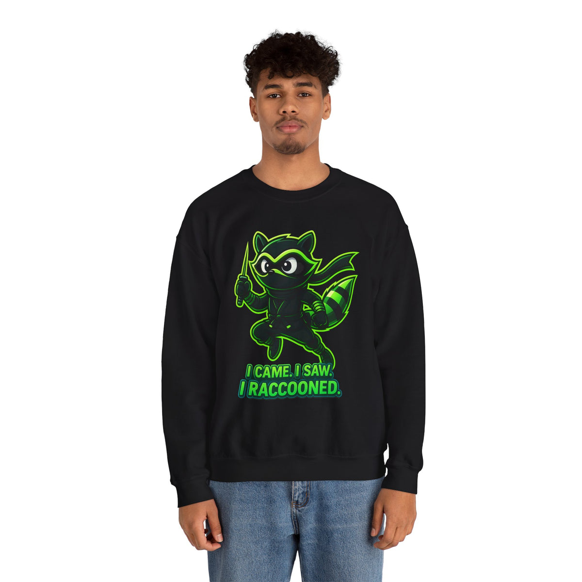 I Raccooned Ninja Crewneck