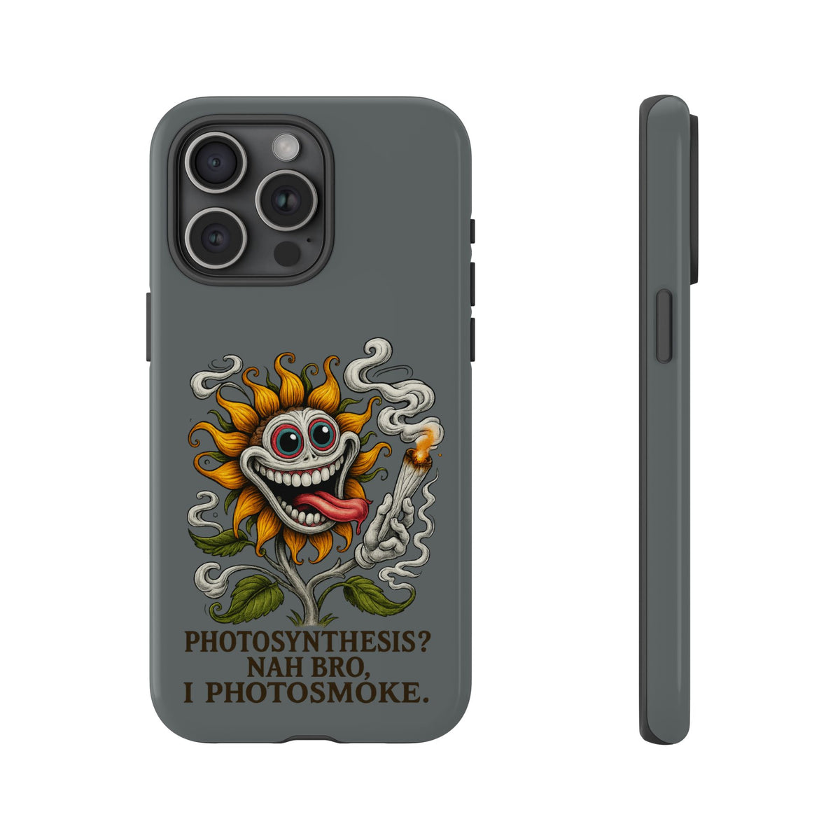 Photosmoke Sunflower Phone Case — Funny Stoner Botanical iPhone Cover