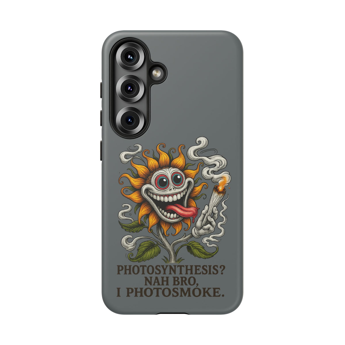 Photosmoke Sunflower Phone Case — Funny Stoner Botanical iPhone Cover