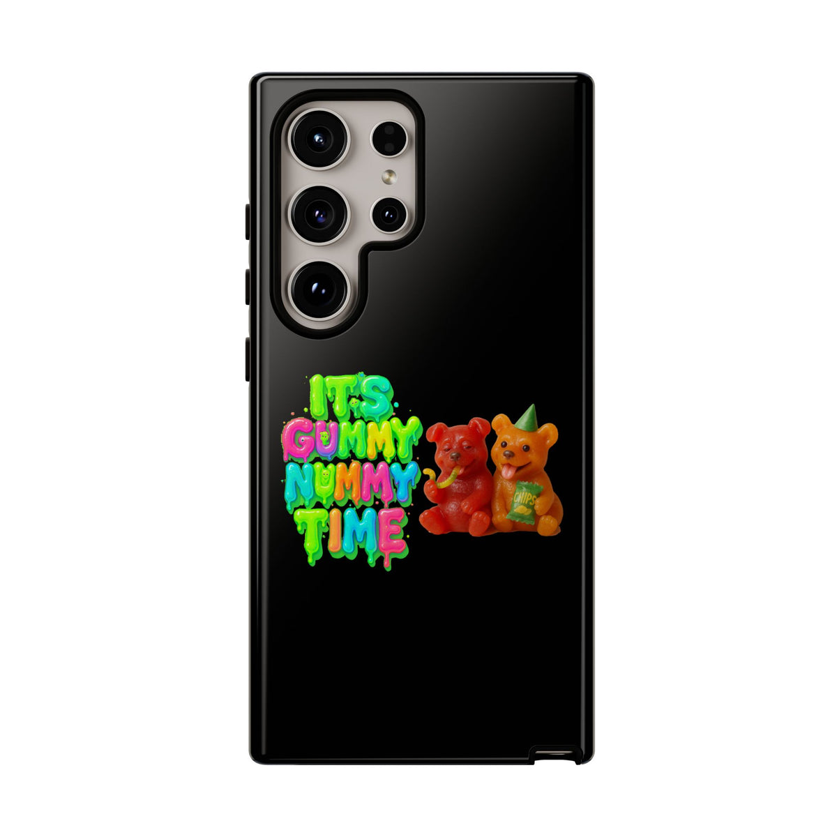 Phone Case — "It's Gummy Nummy Time" Colorful Gummy Bear Protective Case