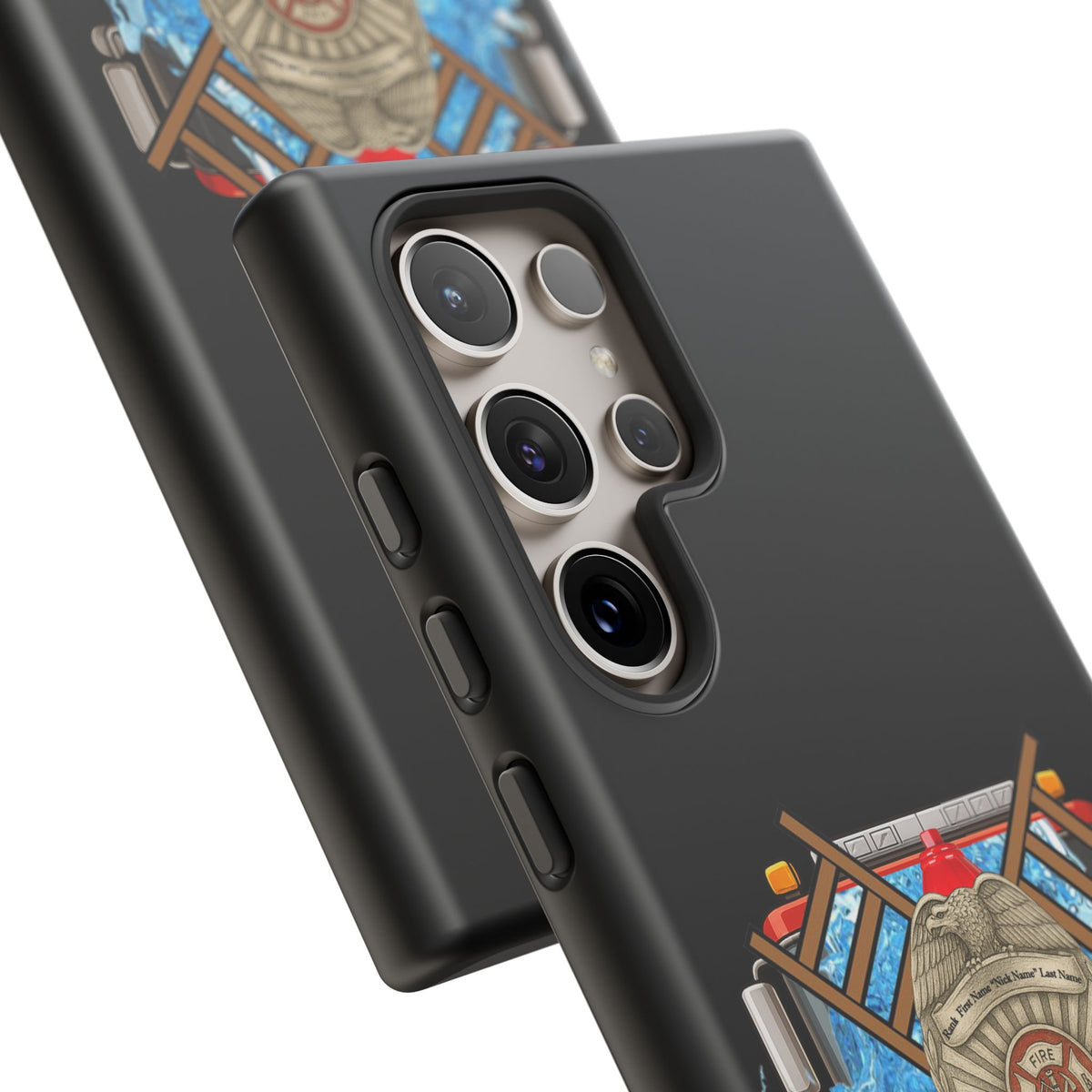 Firefighter Badge Phone Case – Maltese Cross Rescue Design