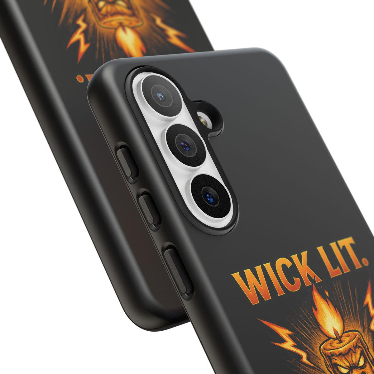 Phone Case — "Wick Lit. Patience Gone." Funny Angry Candle Protective Case