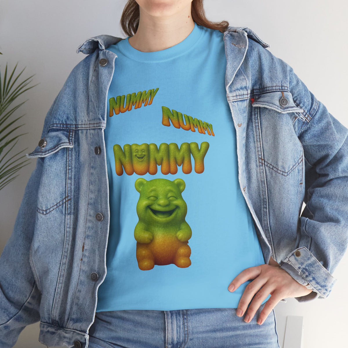Nummy Gummy Tee — Cute Green Gummy Bear Graphic T-Shirt