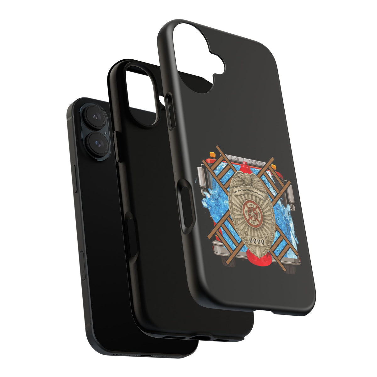 Firefighter Badge Phone Case – Maltese Cross Rescue Design