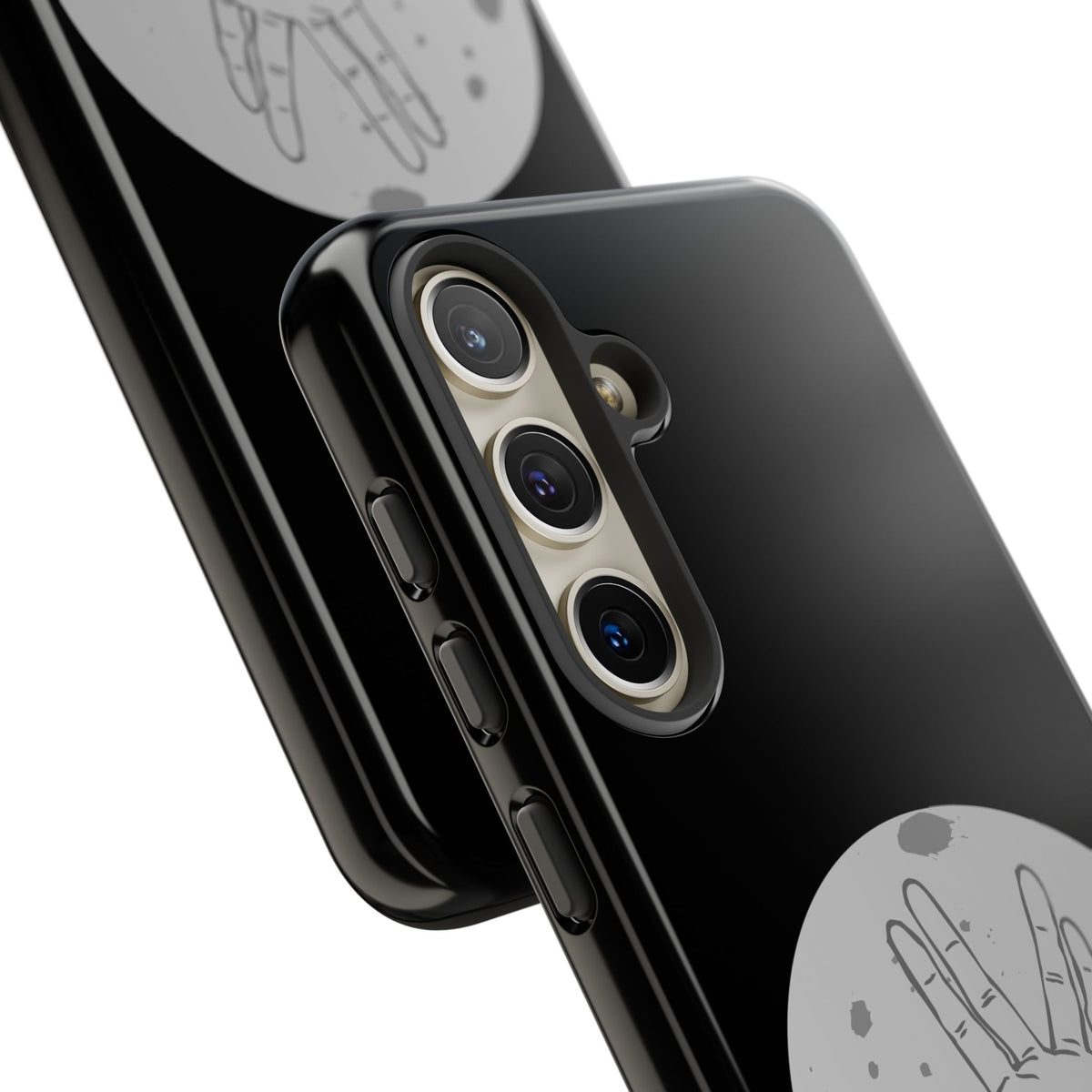 Spock Live Long Phone Case — Vulcan Salute Moon Graphic