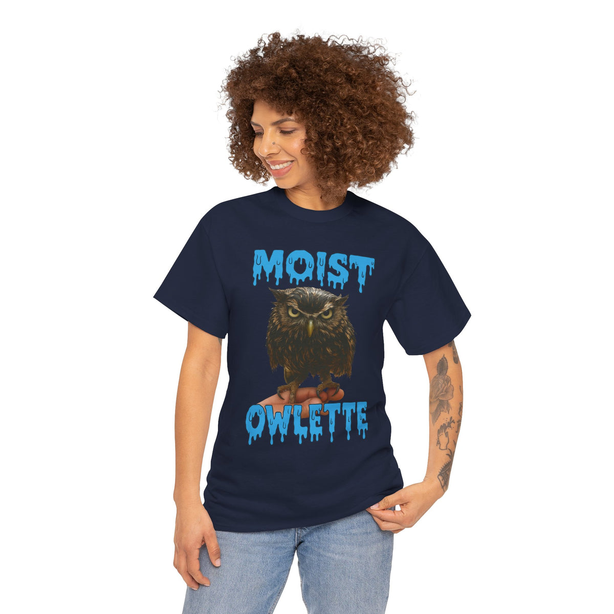 Moist Owlette T-Shirt | Cute Grumpy Owl Graphic