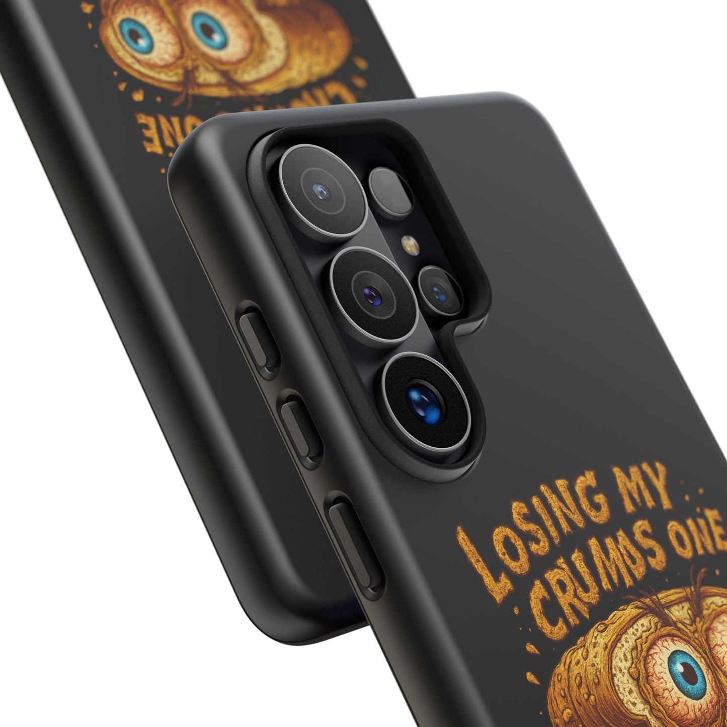 Phone Case — "Losing My Crumbs One Thought at a Time" Funny Retro Bread Illustration