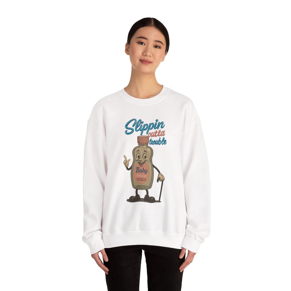 Slippin’ Outta Trouble Crewneck Sweatshirt