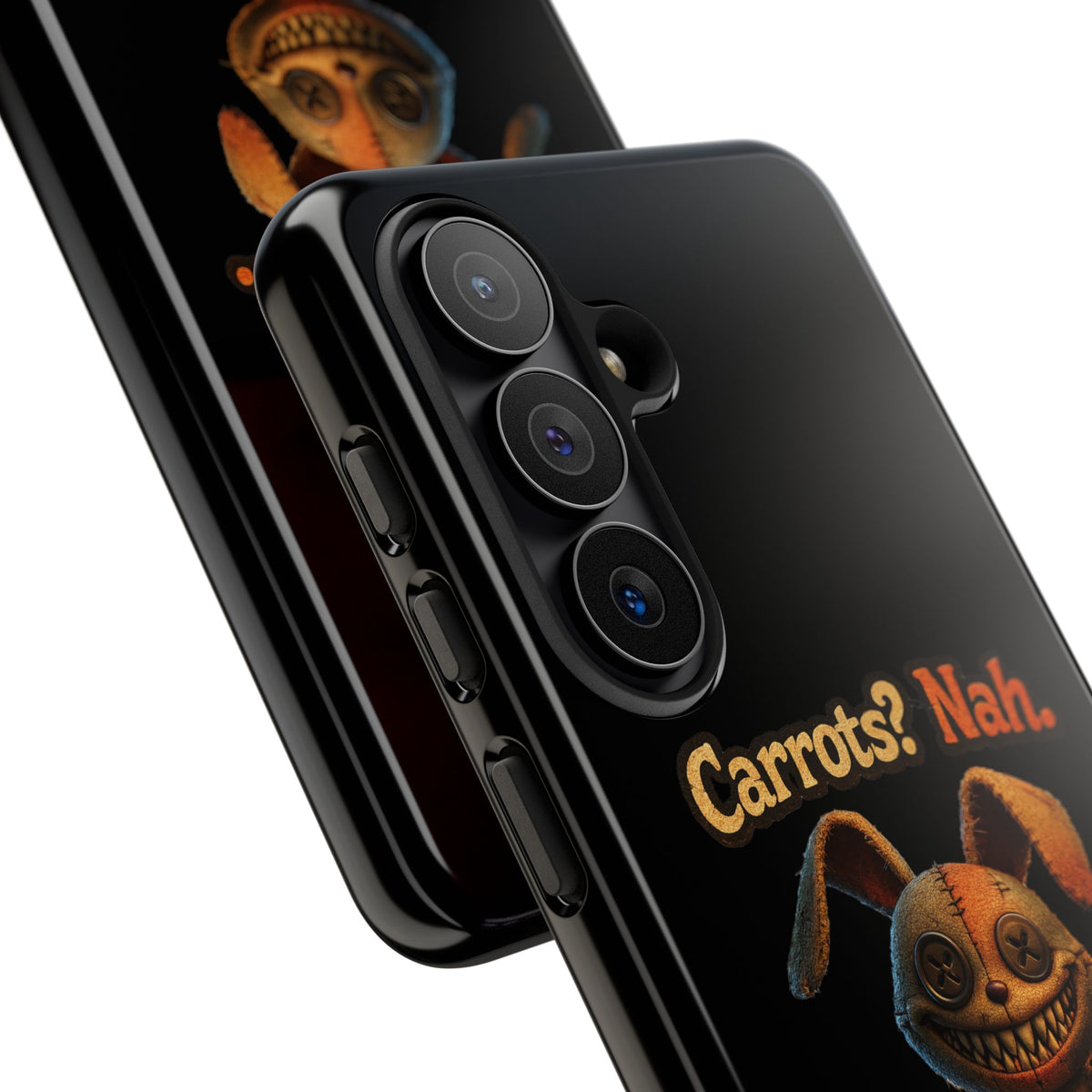 Phone Case — Creepy Bunny "Carrots? Nah. I crave screams." Halloween Horror Design