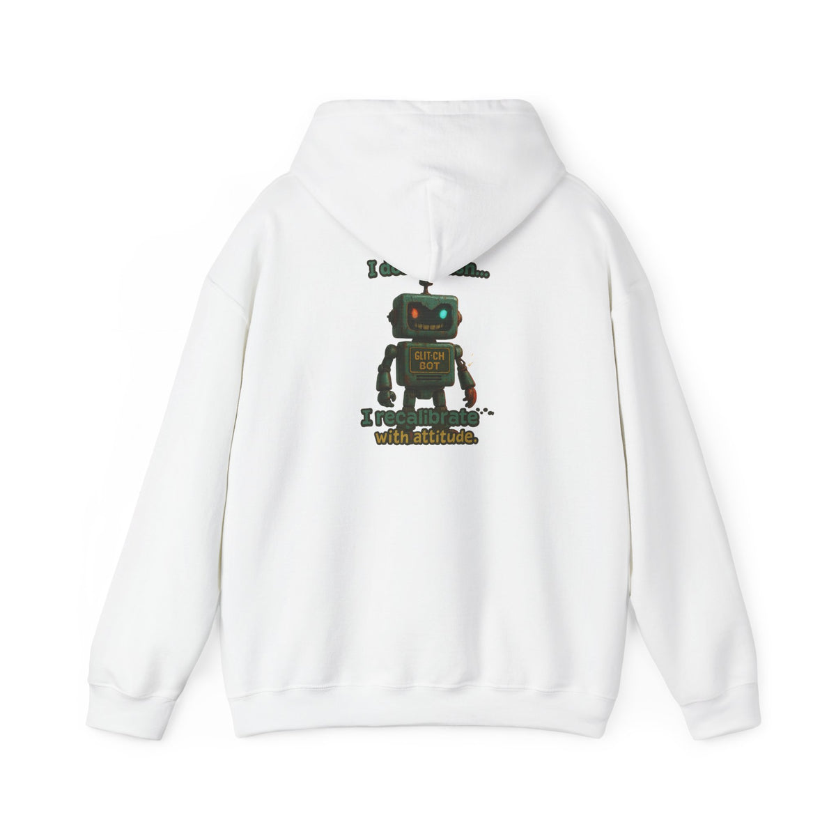 Retro Robot Hoodie — 'I Am Not A Toy' Vintage Toy Bot Sweatshirt