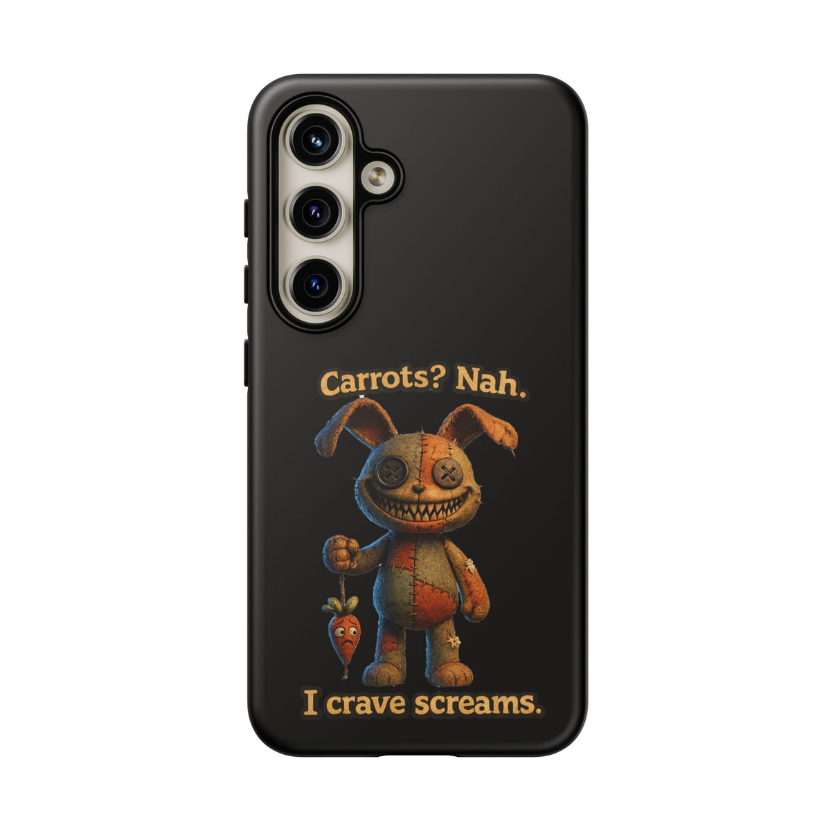 Phone Case — Creepy Bunny "Carrots? Nah. I crave screams." Horror iPhone Case