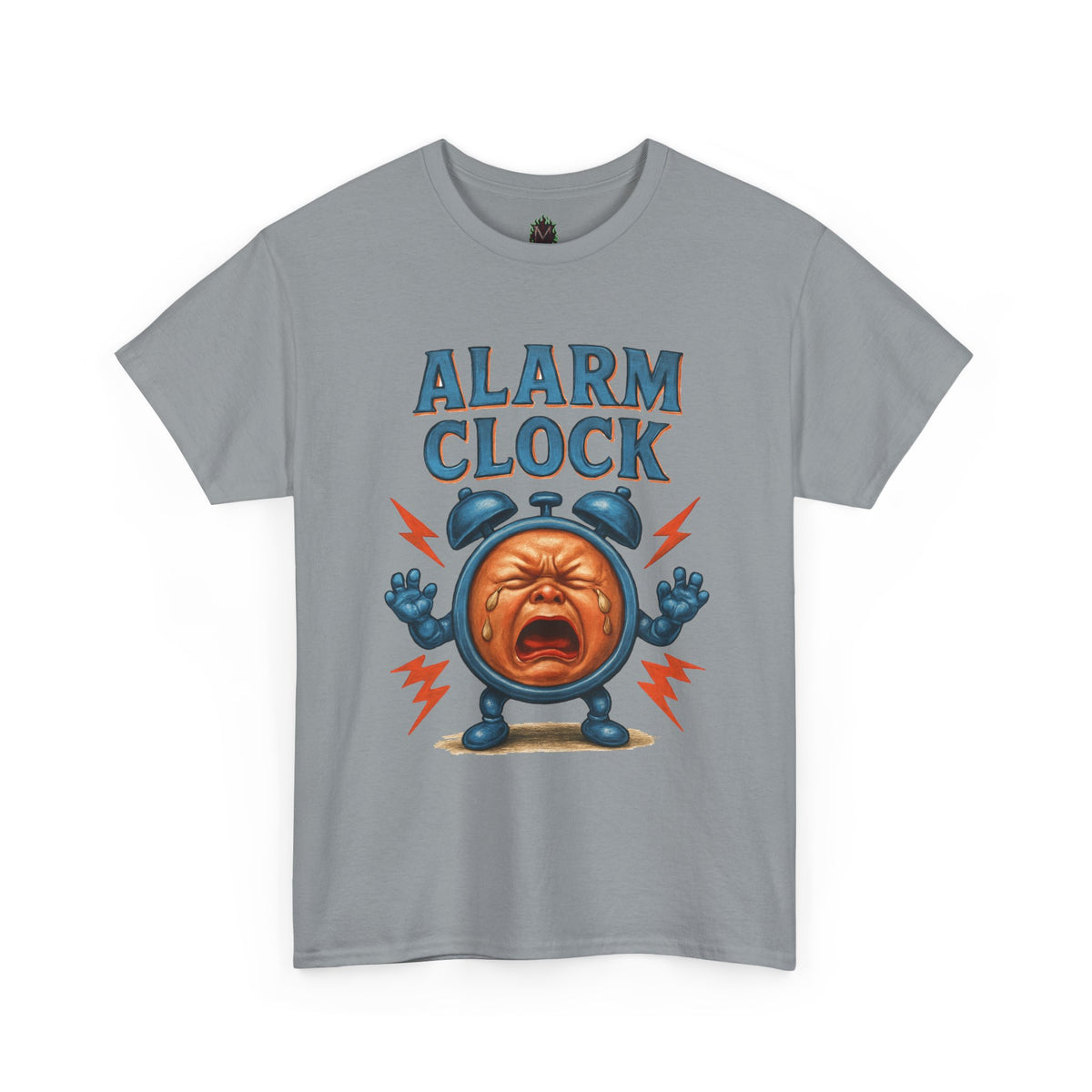 Alarm Clock crying face Tee | Funny Retro Alarm Clock design