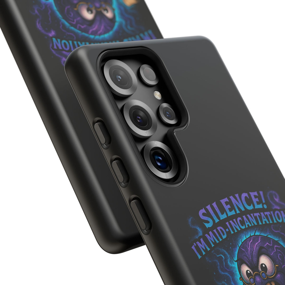 Phone Case — "Silence! I'm Mid-Incantation" Cute Angry Spider Magic Design