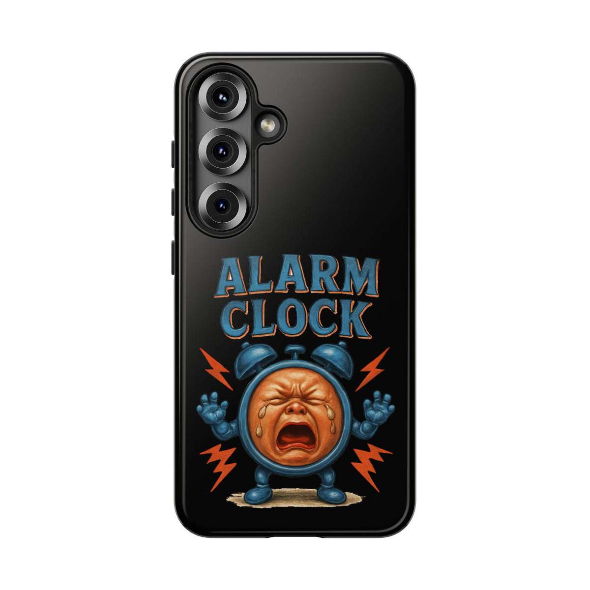 Phone Case — "Alarm Clock" Retro Screaming Clock Protective Cover