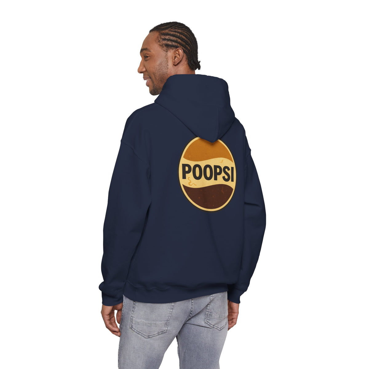 Poopsi Logo Hoodie — Funny Retro Soda Parody Sweatshirt