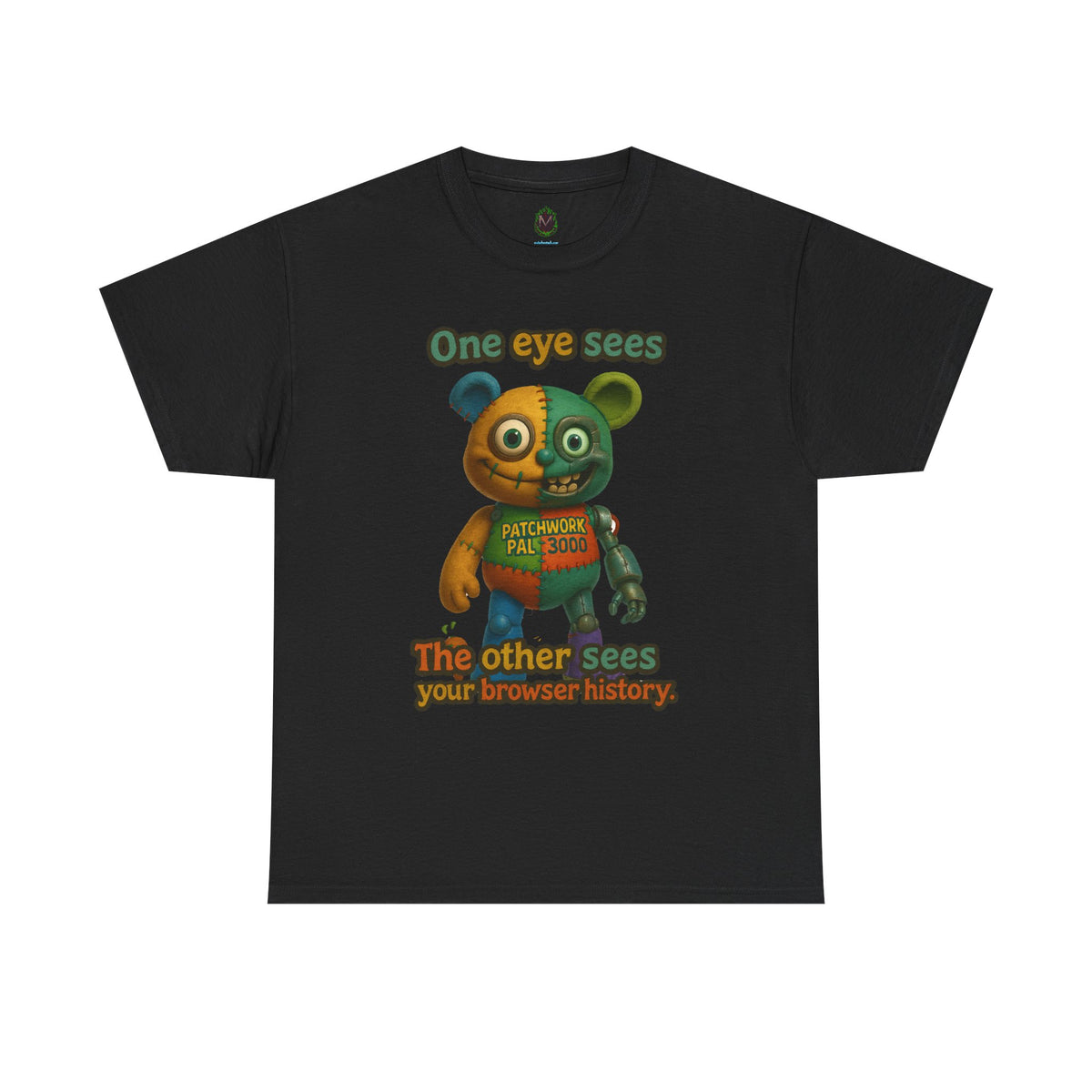 Two-Faced Teddy Bear Tee | One Eye Sees, The Other Sees Your Browser History
