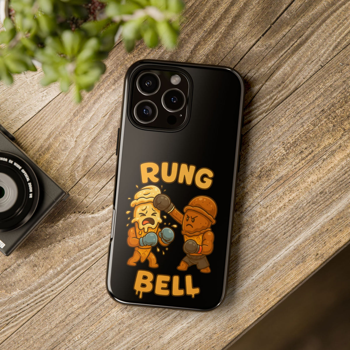 Phone Case — "Rung Bell" Boxing Cartoon Protective Cover