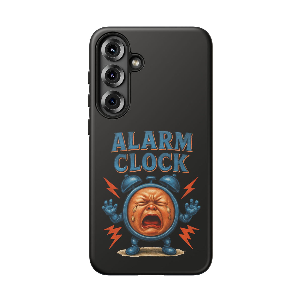 Phone Case — "Alarm Clock" Retro Screaming Clock Protective Cover